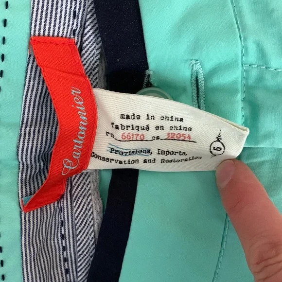 Anthropologie Teal Ankle Pants - Picture 9 of 12